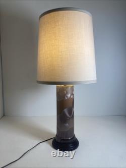 Vintage Studio Pottery Porcelain Crystalline Glaze Desk Table Lamp Duly Mitchell