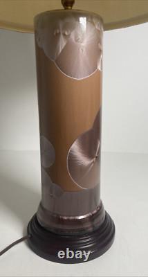 Vintage Studio Pottery Porcelain Crystalline Glaze Desk Table Lamp Duly Mitchell