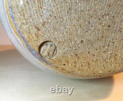 Vintage Studio Pottery Stoneware Pitcher Jug Vase Painted Peregrine Falcon