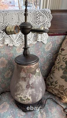 Vintage Studio Pottery Stoneware Table Lamp Ceramic Pottery Weller