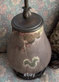 Vintage Studio Pottery Stoneware Table Lamp Ceramic Pottery Weller