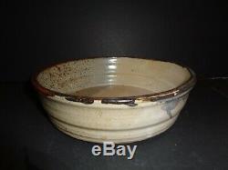 Vintage Studio Pottery Stoneware bowl Signed Incised HH mark Early Henry Hammond