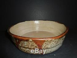 Vintage Studio Pottery Stoneware bowl Signed Incised HH mark Early Henry Hammond