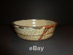 Vintage Studio Pottery Stoneware bowl Signed Incised HH mark Early Henry Hammond