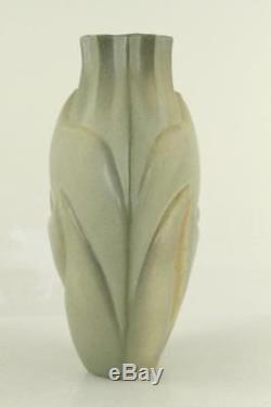 Vintage Studio Pottery TECO Inspired DON CORNETT Sage Green Abstract Vase