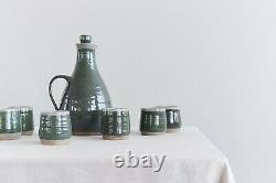 Vintage Studio Pottery Tumbler and Carafe Set