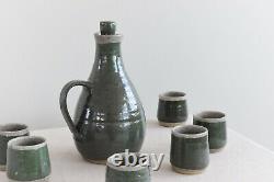 Vintage Studio Pottery Tumbler and Carafe Set