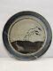 Vintage Studio Pottery UK Art Handmade Large Plate 15.5 Signed OH, HO