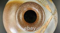 Vintage Studio Pottery Vase Beautiful Shape & Color Signed Thiel 84