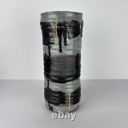 Vintage Studio Pottery Vase Ikebana Edmondson 11in