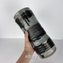 Vintage Studio Pottery Vase Ikebana Edmondson 11in