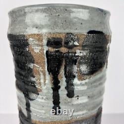 Vintage Studio Pottery Vase Ikebana Edmondson 11in