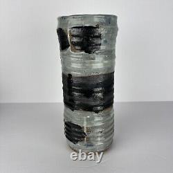 Vintage Studio Pottery Vase Ikebana Edmondson 11in