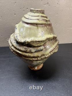 Vintage Studio Pottery Vase Like Stephen Parry 10h X 8w