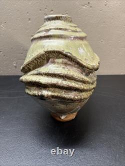 Vintage Studio Pottery Vase Like Stephen Parry 10h X 8w