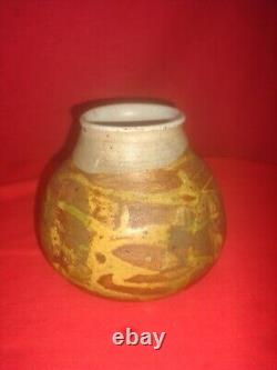 Vintage Studio Pottery Vase, Signed By The Artist Dated 66