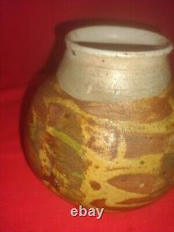 Vintage Studio Pottery Vase, Signed By The Artist Dated 66