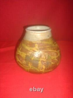 Vintage Studio Pottery Vase, Signed By The Artist Dated 66