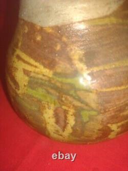 Vintage Studio Pottery Vase, Signed By The Artist Dated 66