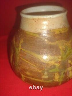 Vintage Studio Pottery Vase, Signed By The Artist Dated 66