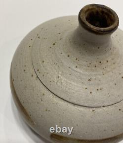 Vintage Studio Pottery Vase Vessel Signed Hartung 1965 MCM Modernist Modern