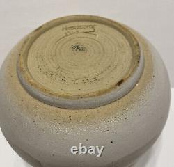 Vintage Studio Pottery Vase Vessel Signed Hartung 1965 MCM Modernist Modern