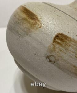 Vintage Studio Pottery Vase Vessel Signed Hartung 1965 MCM Modernist Modern