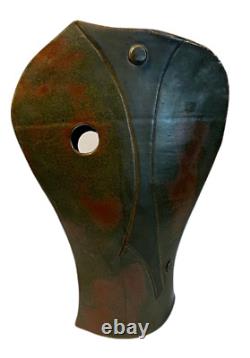 Vintage Studio Pottery Vase by NANCY KIBENS FREE USA SHIP
