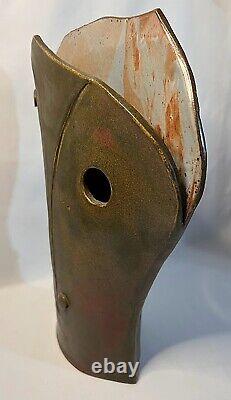 Vintage Studio Pottery Vase by NANCY KIBENS FREE USA SHIP
