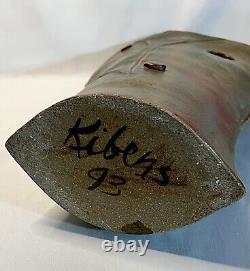 Vintage Studio Pottery Vase by NANCY KIBENS FREE USA SHIP