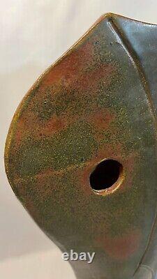 Vintage Studio Pottery Vase by NANCY KIBENS FREE USA SHIP