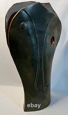 Vintage Studio Pottery Vase by NANCY KIBENS FREE USA SHIP