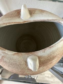 Vintage Studio Pottery Vessel Signed Don J. Manuel (DJM'89)