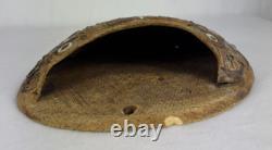 Vintage Studio Pottery Wall Pocket Handcrafted Ceramic Art with Intricate Glaze