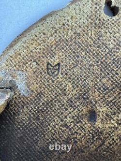 Vintage Studio Pottery Wall Pocket Handcrafted Ceramic Art with Intricate Glaze