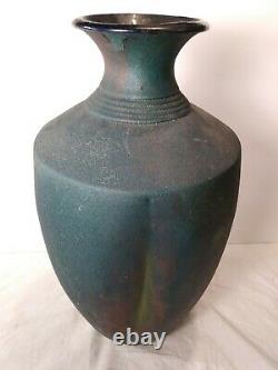 Vintage Studio Stephan Roy Raku Pottery Vase Extra Large