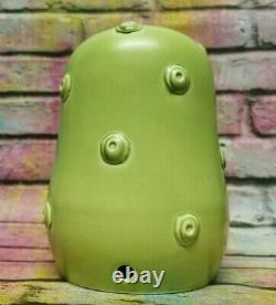 Vintage Susie Cooper Signed Studio Pottery Retro Green Knobble Lamp Shade Base