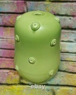 Vintage Susie Cooper Signed Studio Pottery Retro Green Knobble Lamp Shade Base