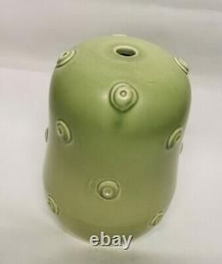 Vintage Susie Cooper Signed Studio Pottery Retro Green Knobble Lamp Shade Base