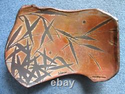 Vintage TOM COLEMAN HUGE 21 STUDIO ART POTTERY SLAB SCULPTURE 18 pounds