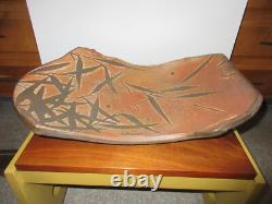 Vintage TOM COLEMAN HUGE 21 STUDIO ART POTTERY SLAB SCULPTURE 18 pounds
