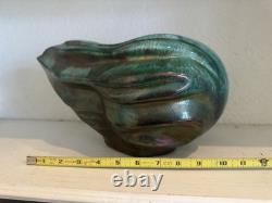 Vintage TONY EVANS (1942-2009) Signed CALIFORNIA RAKU STUDIO ART POTTERY VASE