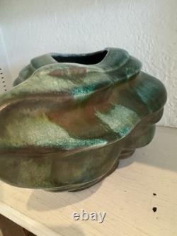Vintage TONY EVANS (1942-2009) Signed CALIFORNIA RAKU STUDIO ART POTTERY VASE