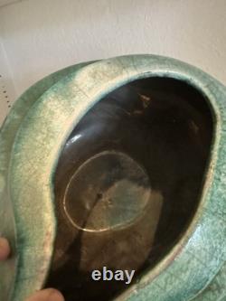 Vintage TONY EVANS (1942-2009) Signed CALIFORNIA RAKU STUDIO ART POTTERY VASE