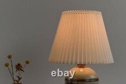 Vintage Table Lamp Studio Pottery Base by Donald John Glanville Pleated Shade