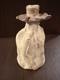 Vintage, Tall, Studio Pottery, Hand Carved, Ceramic Decanter, With Cork