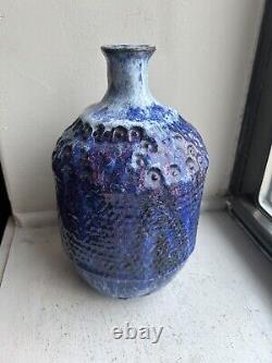 Vintage Tall Studio Pottery Piece! Gorgeous And Heavy 10 X 6, Base 4