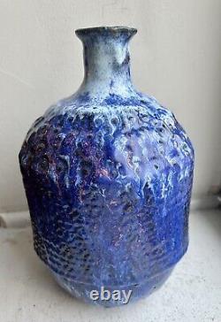 Vintage Tall Studio Pottery Piece! Gorgeous And Heavy 10 X 6, Base 4