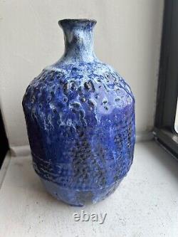 Vintage Tall Studio Pottery Piece! Gorgeous And Heavy 10 X 6, Base 4