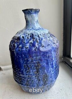 Vintage Tall Studio Pottery Piece! Gorgeous And Heavy 10 X 6, Base 4